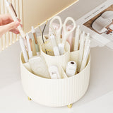 Organizador Giratorio 360° · Escritorio y Maquillaje · 5 Compartimentos